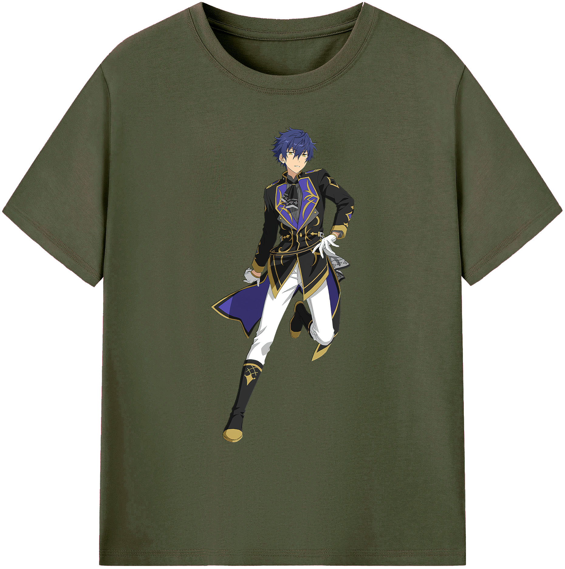 （画像用） あんさんぶるスターズ! Ensemble Stars 綿100％ メンズ半袖Tシャツ｜肌触りやわらか＆通気性